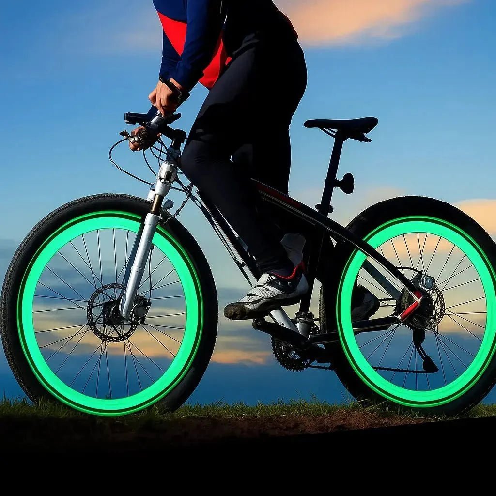 Motion-Activated LED Bike Valve Lights for Night Safety - Waterproof Bicycle Tire Stem Spoke Wheel Lamps for Bikes, Motorcycles & Cars - Nalani - Fashion Clothing and Decor