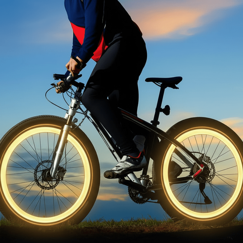 Motion-Activated LED Bike Valve Lights for Night Safety - Waterproof Bicycle Tire Stem Spoke Wheel Lamps for Bikes, Motorcycles & Cars - Nalani - Fashion Clothing and Decor