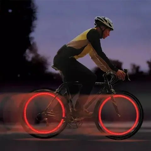 Motion-Activated LED Bike Valve Lights for Night Safety - Waterproof Bicycle Tire Stem Spoke Wheel Lamps for Bikes, Motorcycles & Cars - Nalani - Fashion Clothing and Decor