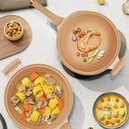 Multifunctional Wok Pan with Nonstick Coating – Nonstick Wok for Stir Fry, Steaming & Simmering, Less Oil – CookFlex - Nalani - Fashion Clothing and Decor