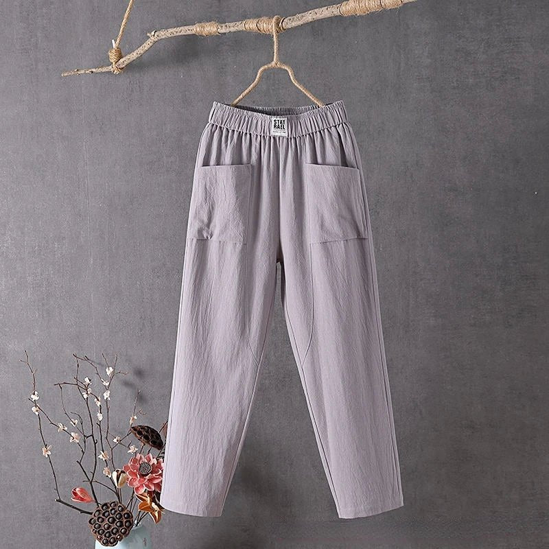 Nalani | Casual summer trousers for women with large pockets | Straight leg - Nalani - Fashion Clothing and Decor