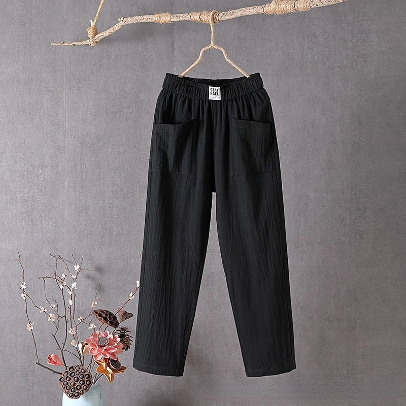 Nalani | Casual summer trousers for women with large pockets | Straight leg - Nalani - Fashion Clothing and Decor