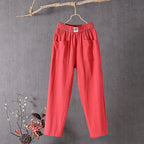 Nalani | Casual summer trousers for women with large pockets | Straight leg - Nalani - Fashion Clothing and Decor
