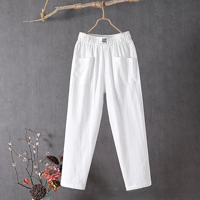 Nalani | Casual summer trousers for women with large pockets | Straight leg - Nalani - Fashion Clothing and Decor