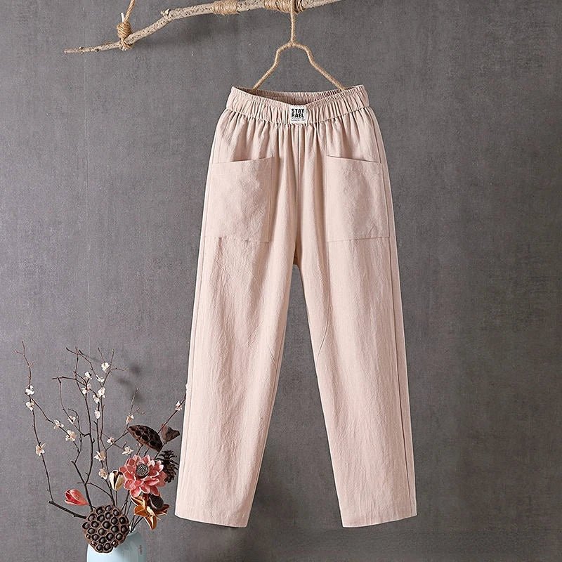 Nalani | Casual summer trousers for women with large pockets | Straight leg - Nalani - Fashion Clothing and Decor