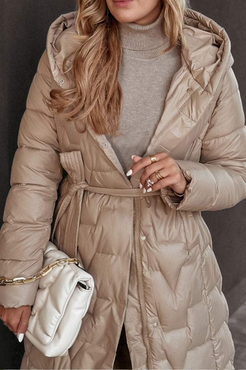 Nalani Padded Mid Length Winter Coat With Hood For Women Today - Nalani - UK Fashion Clothing and Decor