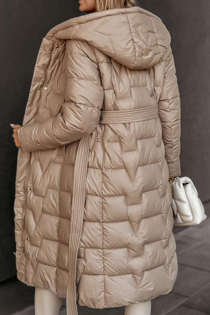 Nalani Padded Mid Length Winter Coat With Hood For Women Today - Nalani - UK Fashion Clothing and Decor