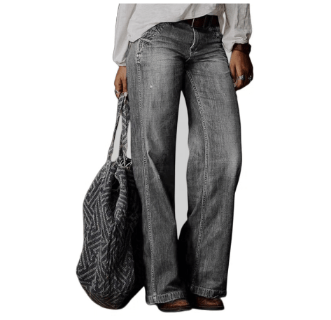 Nalani | Vintage baggy jeans for women with wide leg | High waist - Nalani - Fashion Clothing and Decor