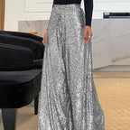 Nalani | Wide - leg sequined trousers for women | High waist & relaxed fit - Nalani - Fashion Clothing and Decor