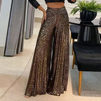 Nalani | Wide - leg sequined trousers for women | High waist & relaxed fit - Nalani - Fashion Clothing and Decor