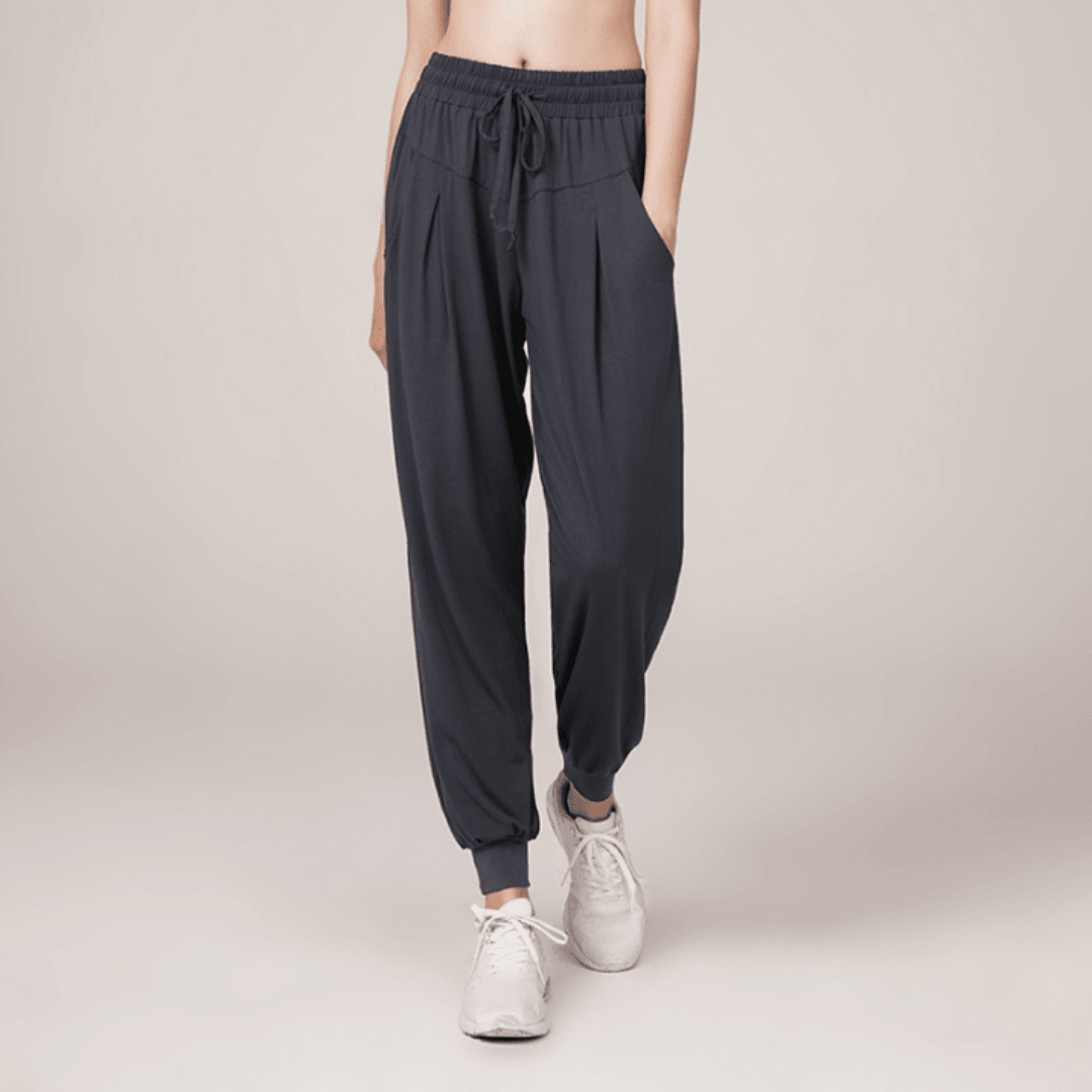 Nalani | Women's High - Waisted Jogging Pants with Drawstring | Relaxed Fit - Nalani - Fashion Clothing and Decor