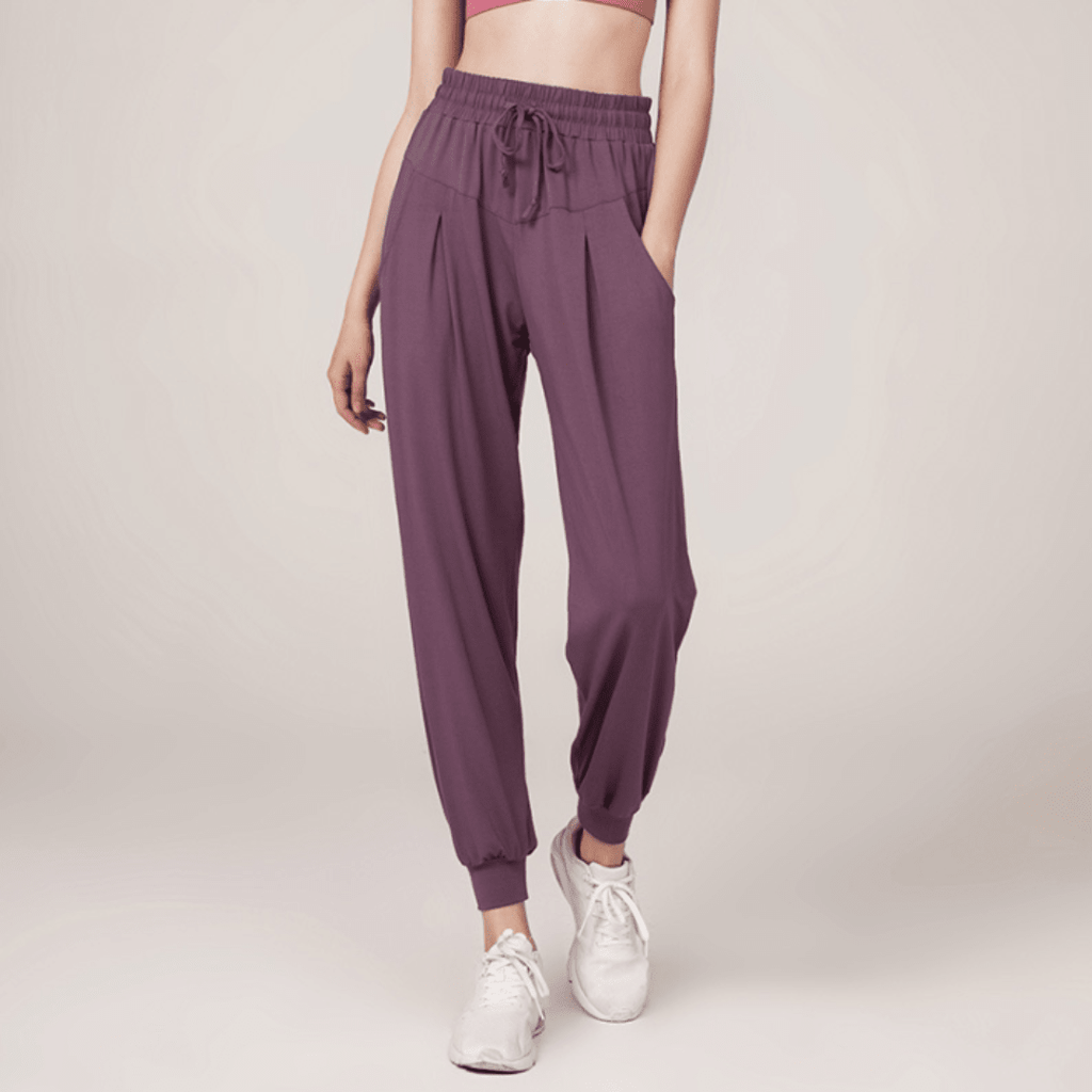 Nalani | Women's High - Waisted Jogging Pants with Drawstring | Relaxed Fit - Nalani - Fashion Clothing and Decor
