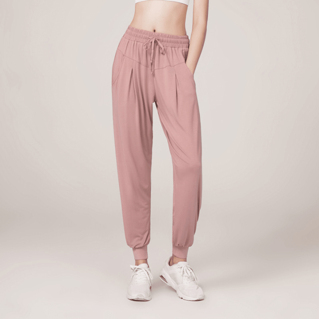 Nalani | Women's High - Waisted Jogging Pants with Drawstring | Relaxed Fit - Nalani - Fashion Clothing and Decor