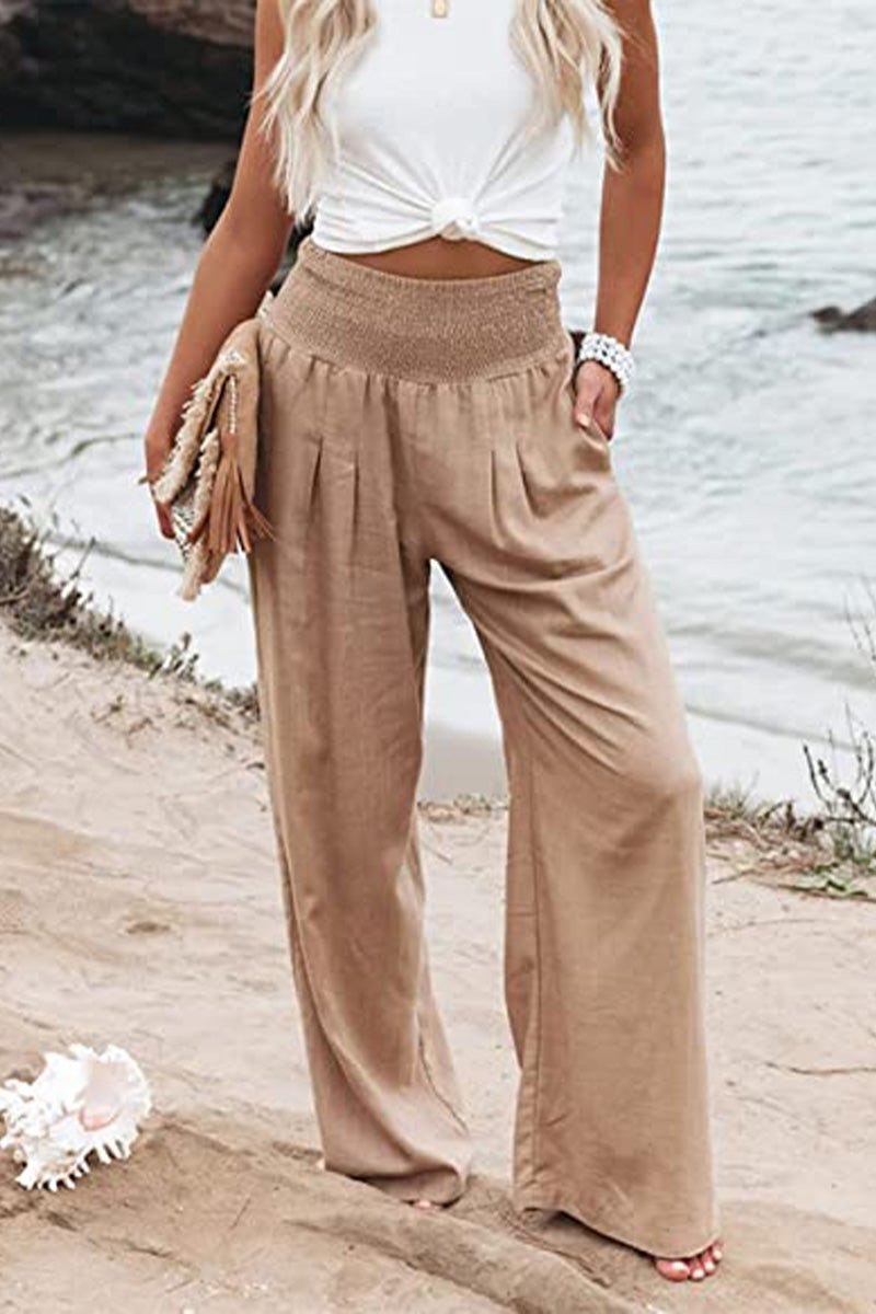 Nalani | Women's high - waisted palazzo pants - Nalani - Fashion Clothing and Decor