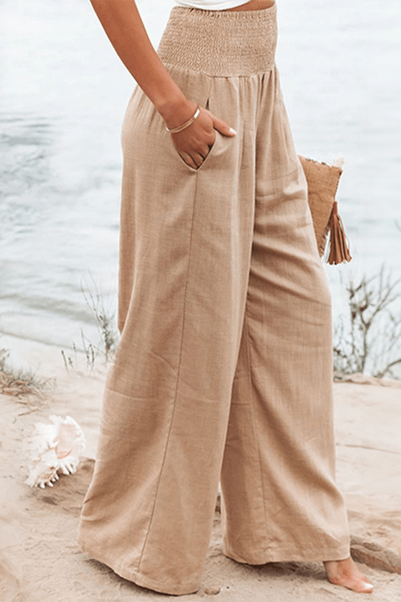 Nalani | Women's high - waisted palazzo pants - Nalani - Fashion Clothing and Decor