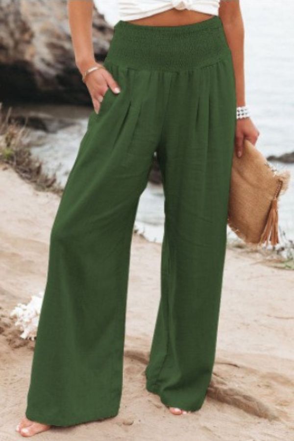 Nalani | Women's high - waisted palazzo pants - Nalani - Fashion Clothing and Decor
