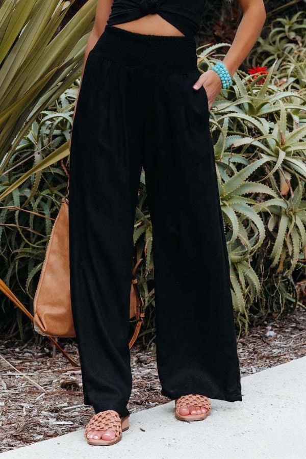 Nalani | Women's high - waisted palazzo pants - Nalani - Fashion Clothing and Decor