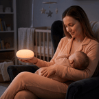 Night Light for Breastfeeding – Silicone Baby Night Light, Touch Dimmable, Rechargeable, Nursery Lamp, Red or RGB - Nalani - Fashion Clothing and Decor