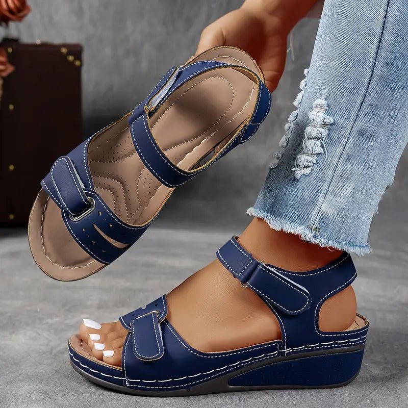 Nina | Orthopedic Sandals With Wedge Heel For Women Cushioned Arch - Nalani - Fashion Clothing and Decor