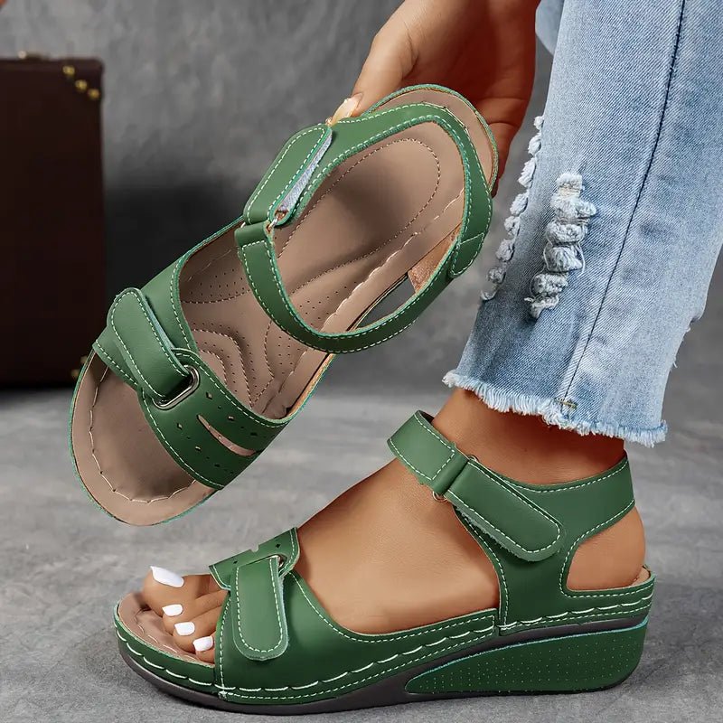 Nina | Orthopedic Sandals With Wedge Heel For Women Cushioned Arch - Nalani - Fashion Clothing and Decor
