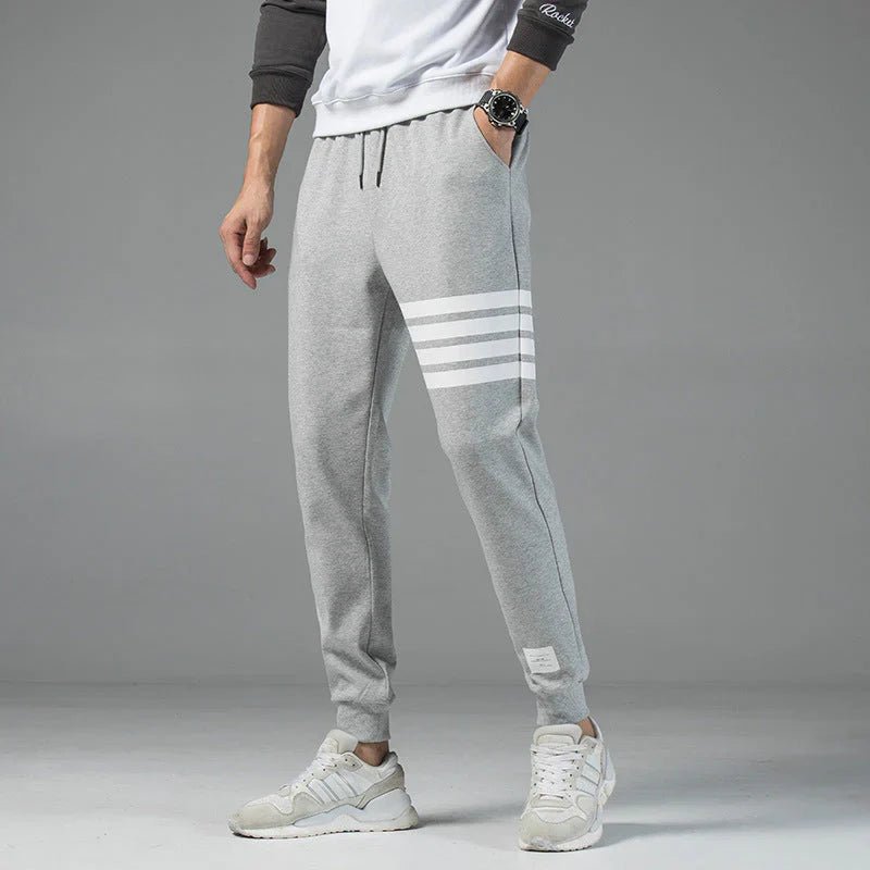 Nolan Striped Jogger Sweatpants Structured Fit Breathable Cotton - Blend - Nalani - Fashion Clothing and Decor