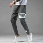 Nolan Striped Jogger Sweatpants Structured Fit Breathable Cotton - Blend - Nalani - Fashion Clothing and Decor
