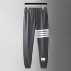 Nolan Striped Jogger Sweatpants Structured Fit Breathable Cotton - Blend - Nalani - Fashion Clothing and Decor
