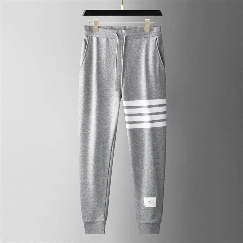 Nolan Striped Jogger Sweatpants Structured Fit Breathable Cotton - Blend - Nalani - Fashion Clothing and Decor