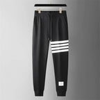 Nolan Striped Jogger Sweatpants Structured Fit Breathable Cotton - Blend - Nalani - Fashion Clothing and Decor