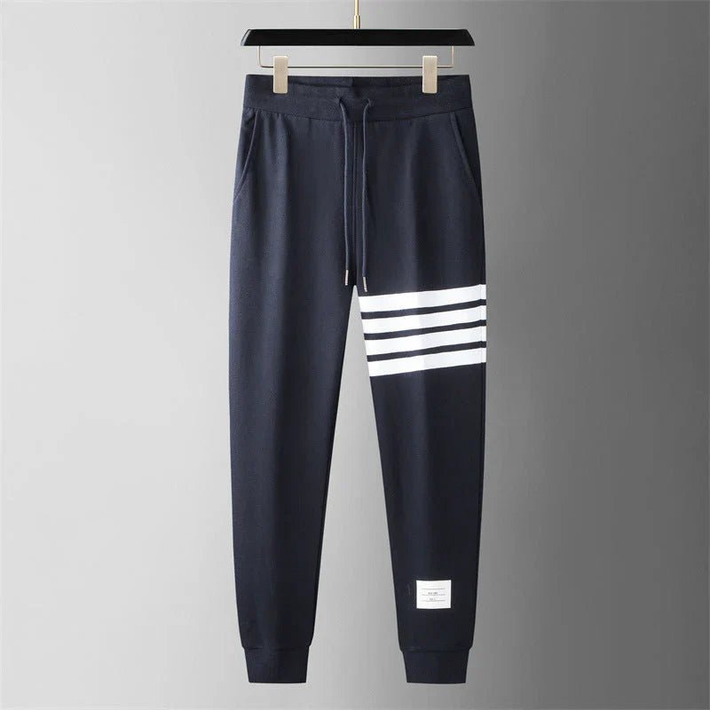 Nolan Striped Jogger Sweatpants Structured Fit Breathable Cotton - Blend - Nalani - Fashion Clothing and Decor