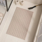 Non-Slip Bath Mat with Suction Cups and Drain Holes – Soft TPE Shower & Bathtub Mat, 16 x 25 in, 4 Colors - Nalani - Fashion Clothing and Decor