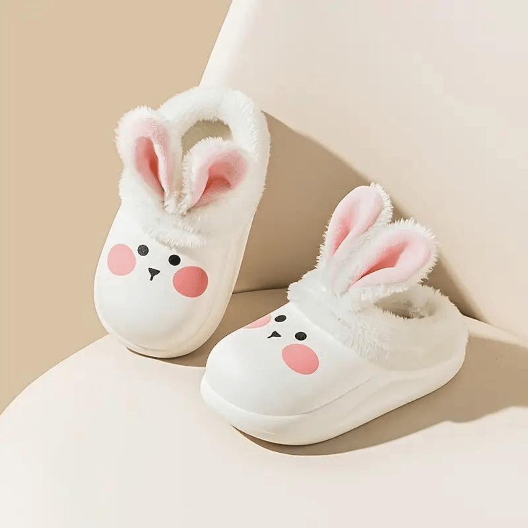 Non Slip Kids Slippers With Faux Fur Lining 0 To 6 Years - Nalani - UK Fashion Clothing and Decor