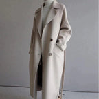 Norvia | Women's oversized women's coat with belt and narrow collar - Nalani - UK Fashion Clothing and Decor