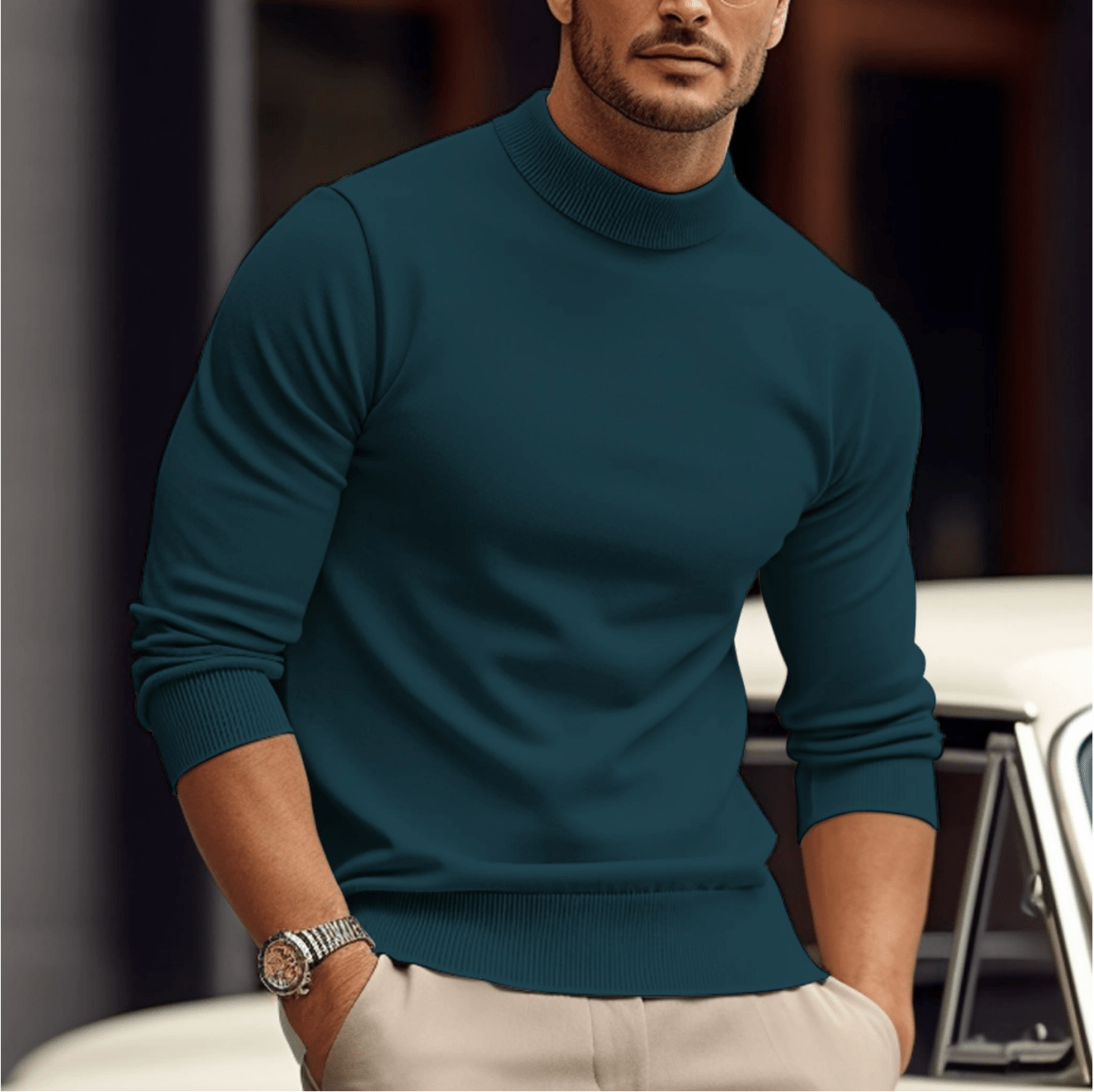 Nova - Men's Sweater Relaxed Fit Soft Knit Breathable Warm Casual - Nalani - Fashion Clothing and Decor