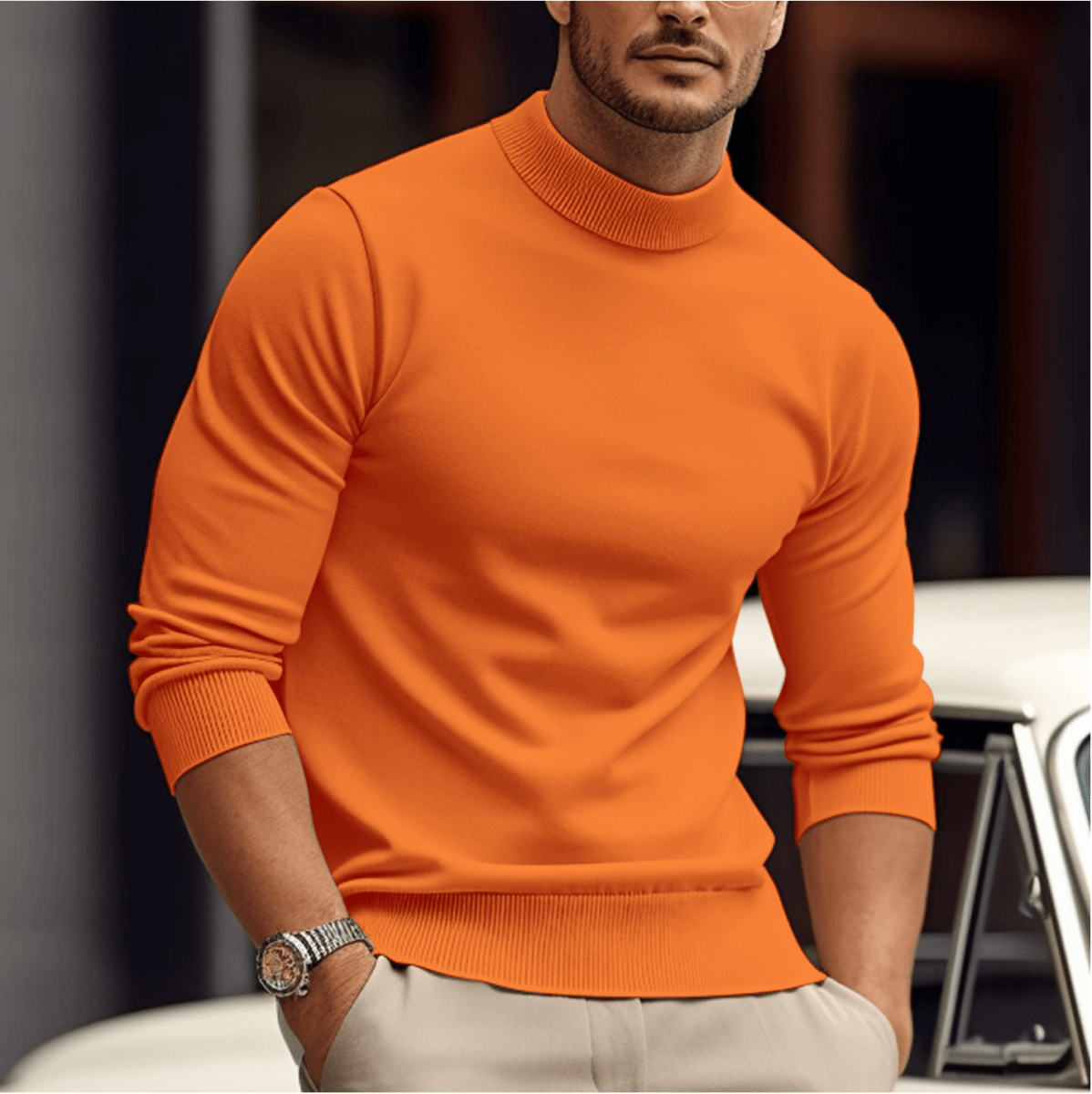 Nova - Men's Sweater Relaxed Fit Soft Knit Breathable Warm Casual - Nalani - Fashion Clothing and Decor