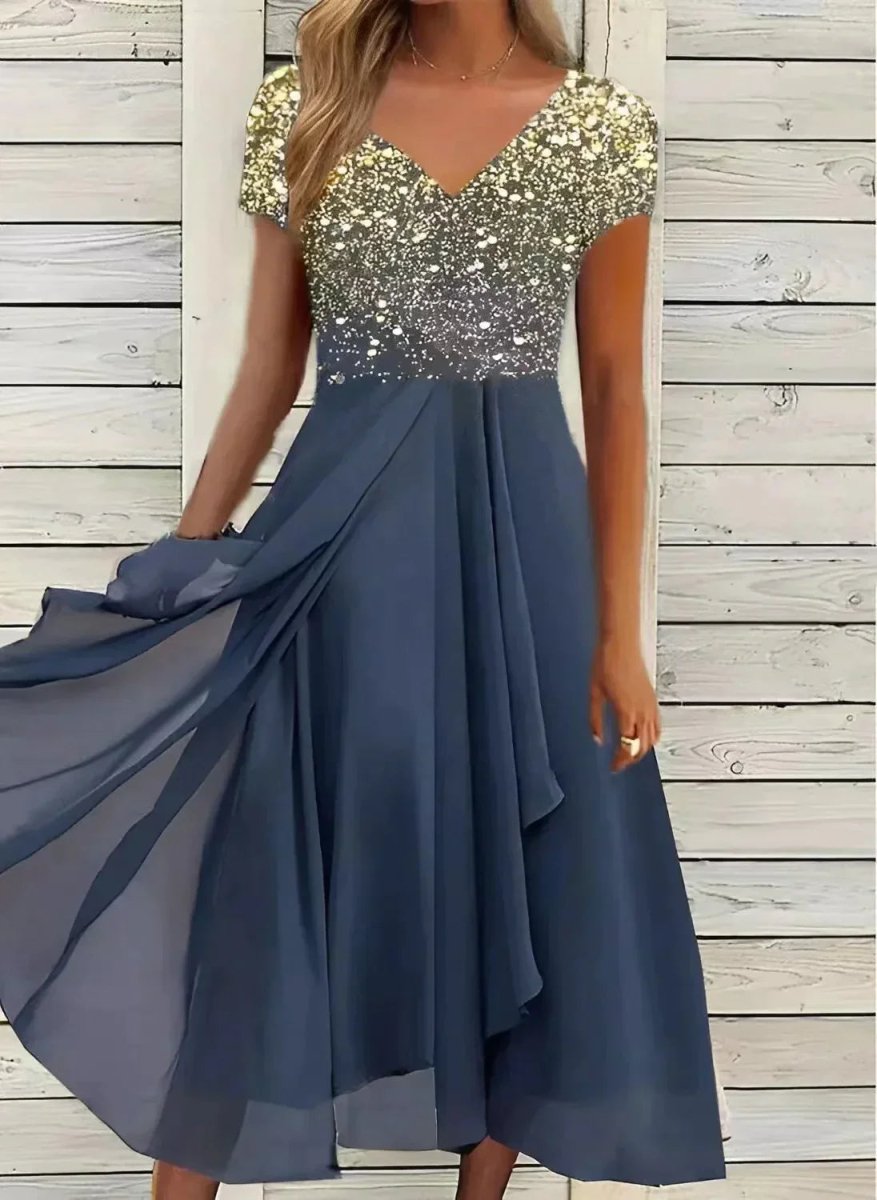 Novir | Women's Wedding Evening Dress with Floral Patterns | Maxi - Nalani - Fashion Clothing and Decor