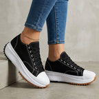 Orthopedic Platform Sneakers With Contrast Toe Cap - Nalani - UK and AUS Fashion Clothing and Decor