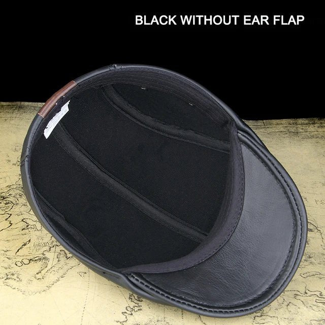 Outdoor Classic Leather Winter Hat For Men Beret Style - Nalani - UK Fashion Clothing and Decor