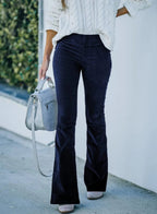 Ovara | High - Waist Flare Pants for Women - Stretch Fit, All - Season, Chic & Comfortable - Nalani - UK Fashion Clothing and Decor