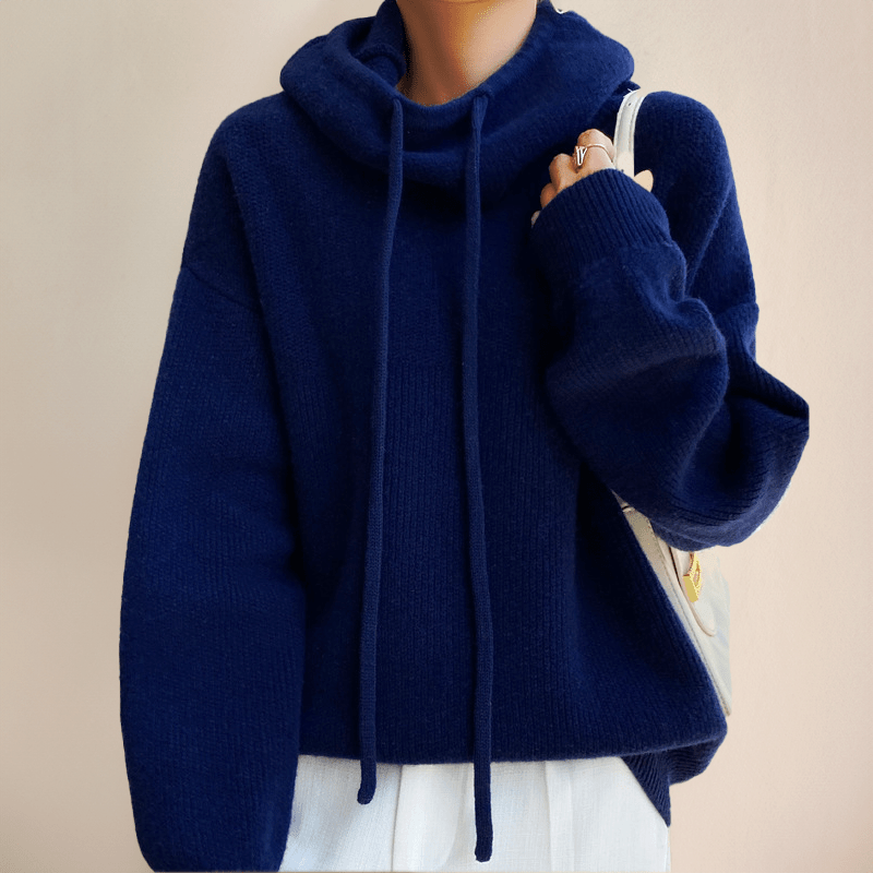Oversized Hoodie For Women Minimalist Cozy Drawstring Hood - Nalani - UK Fashion Clothing and Decor