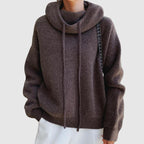 Oversized Hoodie For Women Minimalist Cozy Drawstring Hood - Nalani - UK Fashion Clothing and Decor