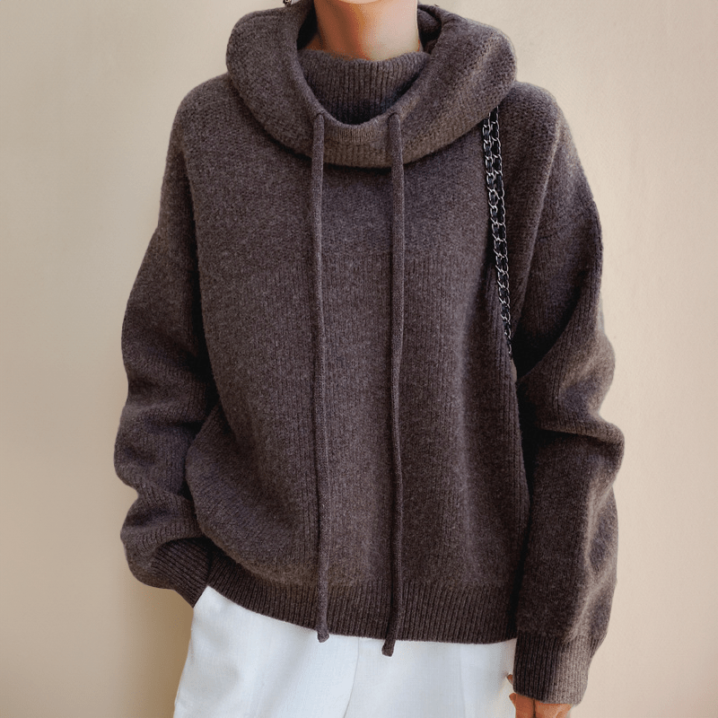 Oversized Hoodie For Women Minimalist Cozy Drawstring Hood - Nalani - UK Fashion Clothing and Decor