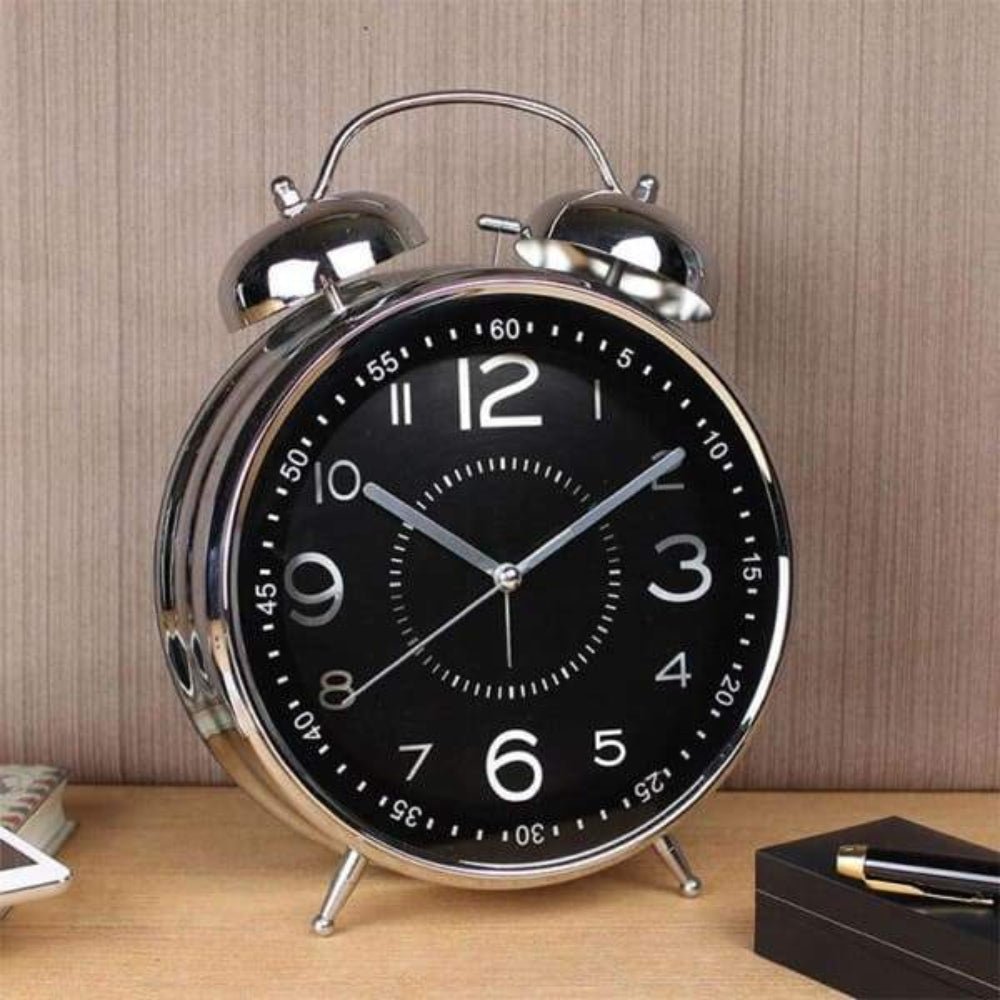 Oversized Vintage Double Bell Alarm Clock Decorative - Nalani - UK Fashion Clothing and Decor