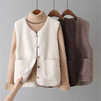 Parsha | Women’s Outfit Set | Ribbed Long Sleeves with V-neck Vest - Nalani - Fashion Clothing and Decor