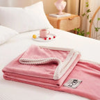 Pink Flannel Fleece Blanket – Soft Plush Throw Blanket for Couch & Bed, Lightweight & Warm, 3 Sizes – BlushCozy - Nalani - Fashion Clothing and Decor
