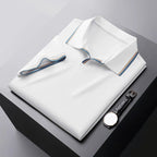 Pique Polo Shirt With Contrast Stripe Tipping Short Sleeve - Nalani - UK Fashion Clothing and Decor