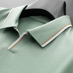 Pique Polo Shirt With Contrast Stripe Tipping Short Sleeve - Nalani - UK Fashion Clothing and Decor