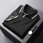 Pique Polo Shirt With Contrast Stripe Tipping Short Sleeve - Nalani - UK Fashion Clothing and Decor