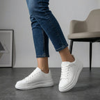 Platform Sneakers With Contrast Heel Tab For All Day Comfort - Nalani - UK and AUS Fashion Clothing and Decor