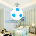 Playful Soccer Ceiling Lamp – Soccer Ball & Basketball Ceiling Light for Boys Room & Kids Bedroom, Dimmable LED Glass Globe – GoalBright - Nalani - Fashion Clothing and Decor
